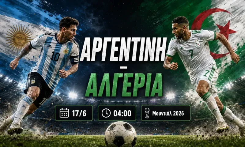 Αργεντινή - Αλγερία : Σε ποιο κανάλι παίζει σήμερα ο αγώνας