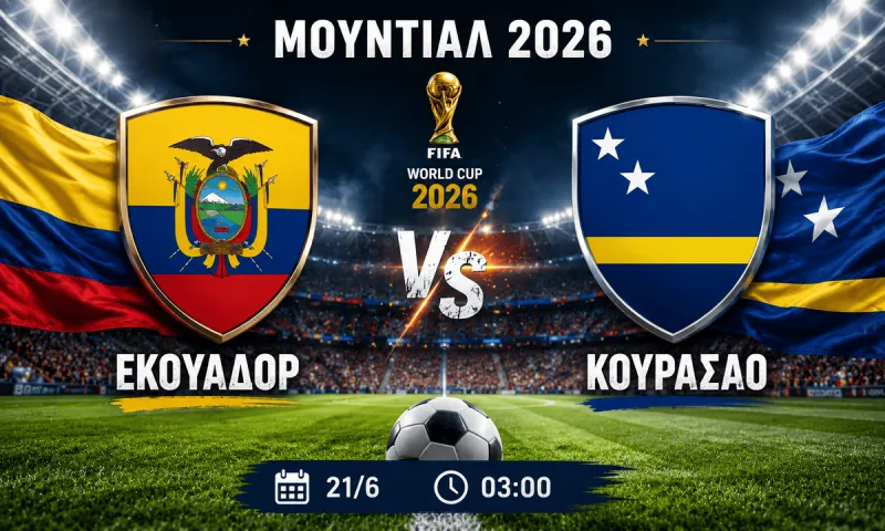 Εκουαδόρ - Κουρασάο : Σε ποιο κανάλι παίζει αύριο ο αγώνας