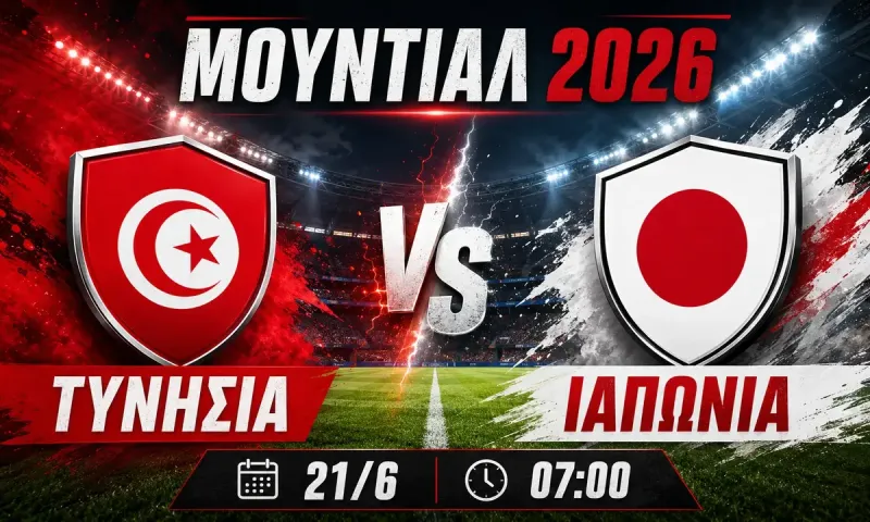Τυνησία - Ιαπωνία : Σε ποιο κανάλι παίζει αύριο ο αγώνας