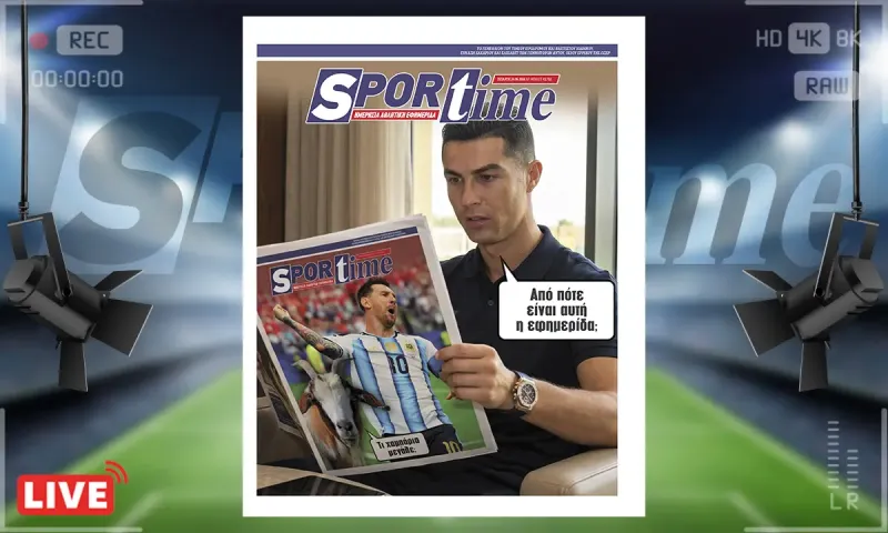Πρωτοσέλιδο Sportime (24/6): Ο Ρονάλντο εκνευρίστηκε με αναφορά στον Μέσι