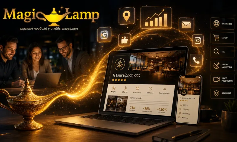 Magic Lamp: Η προβολή της επιχείρησης δεν είναι πολυτέλεια, είναι το επόμενο βήμα