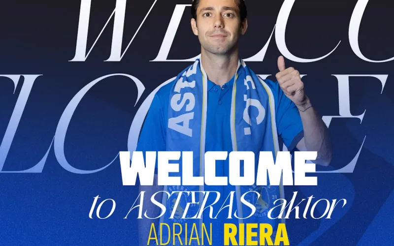 Ο Adrian Riera επέστρεψε στον ASTERAS AKTOR