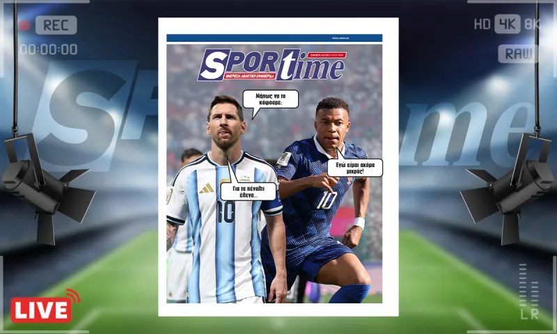 Πρωτοσέλιδο Sportime (10/7): Εμπαπέ και Μέσι έχουν ανάγκη τα πέναλτι;