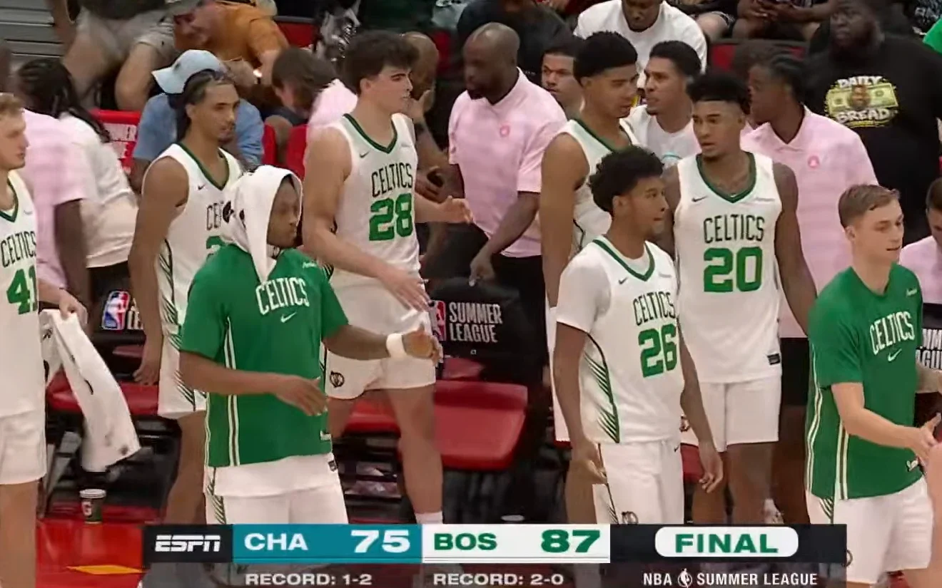 Στιγμιότυπο από τον αγώνα Boston Celtics - Charlotte Hornets στο NBA Summer League