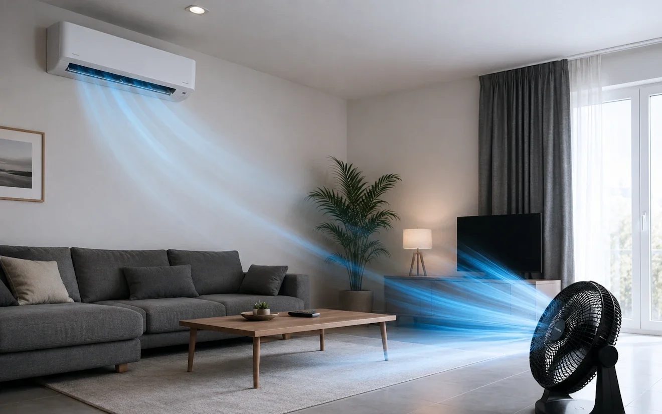 Το κόλπο με ανεμιστήρα και air condition για περισσότερη δροσιά