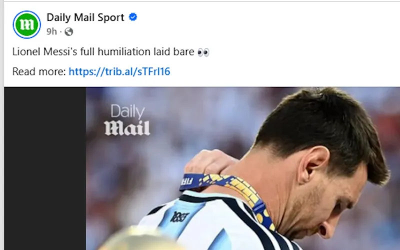 Σφοδρές αντιδράσεις για τίτλο της Daily Mail κατά του Μέσι