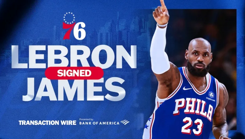 Σεισμός στο NBA! Οι Σίξερς ανακοίνωσαν τον ΛεΜπρόν Τζέιμς