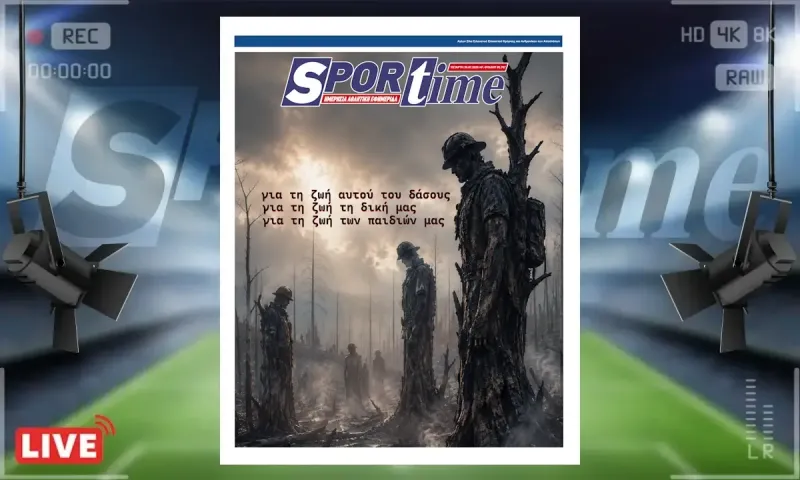 Πρωτοσέλιδο Sportime (30/7): Έδωσαν τη ζωή τους για να σωθεί η ζωή
