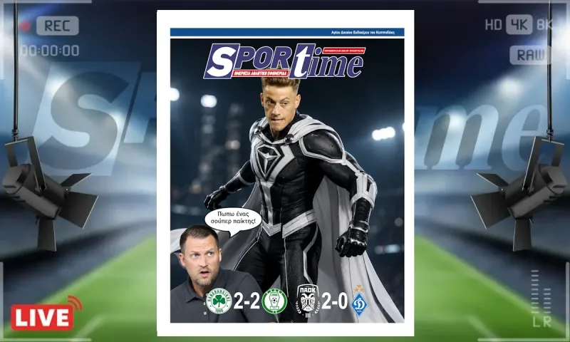 Πρωτοσέλιδο Sportime (31/7) : Να είχαν όλες οι ομάδες μας έναν Κωνσταντέλια…