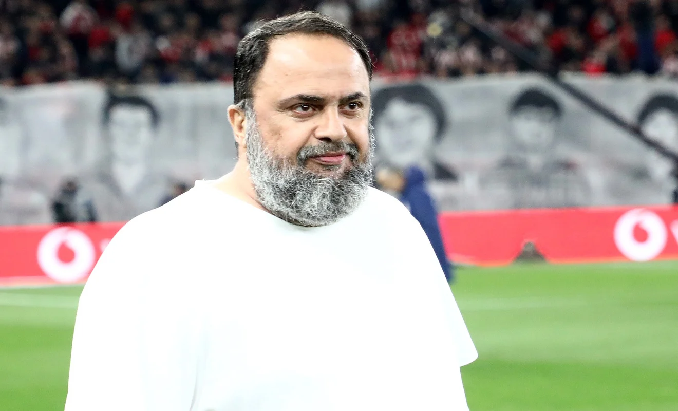 O Bαγγέλης Μαρινάκης στο «Καραϊσκάκης» για το Ολυμπιακός - Παναθηναϊκός