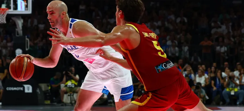 Ελλάδα - Ισπανία 108 - 106 στην παράταση (86-86 κανονική διάρκεια)