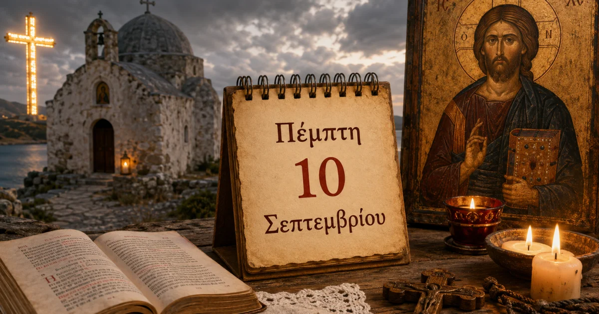 Ποιοι γιορτάζουν σήμερα 10 Σεπτεμβρίου | Αθλητικά στο LivePress.gr