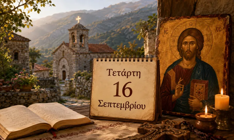Ποιοι γιορτάζουν σήμερα – Τετάρτη 16 Σεπτεμβρίου