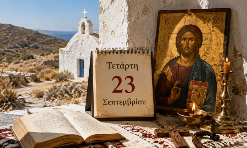 Ποιοι γιορτάζουν σήμερα – Τετάρτη 23 Σεπτεμβρίου
