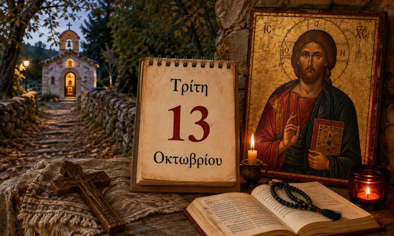 Ποιοι γιορτάζουν σήμερα – Τρίτη 13 Οκτωβρίου