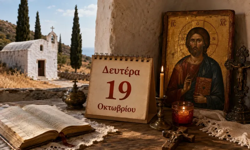Ποιοι γιορτάζουν σήμερα – Δευτέρα 19 Οκτωβρίου
