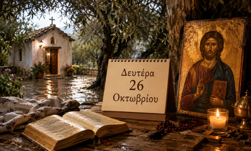 Ποιοι γιορτάζουν σήμερα – Δευτέρα 26 Οκτωβρίου