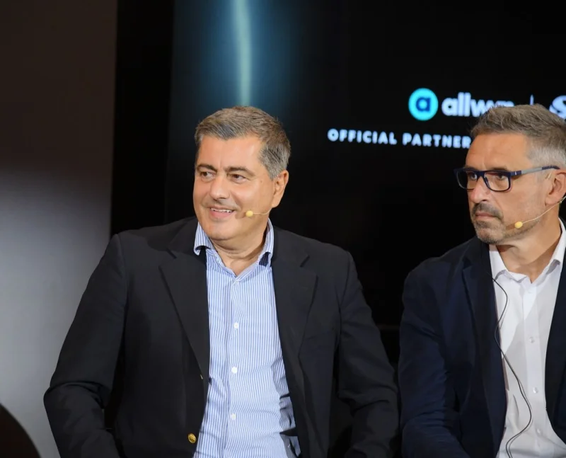 Οδυσσέας Χριστοφόρου, Αναπληρωτής Διευθύνων Σύμβουλος της Allwyn Hellas, Lukas Antos, Chief Customer Officer της Allwyn Hellas