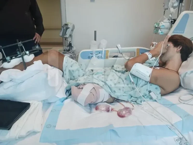 Εικόνα αμέσως μετά τον ακρωτηριασμό του Σταύρου Φλώρου.