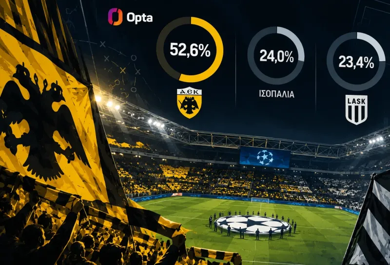 ΑΕΚ–ΛΑΣΚ: Για την Opta είναι ξεκάθαρο!