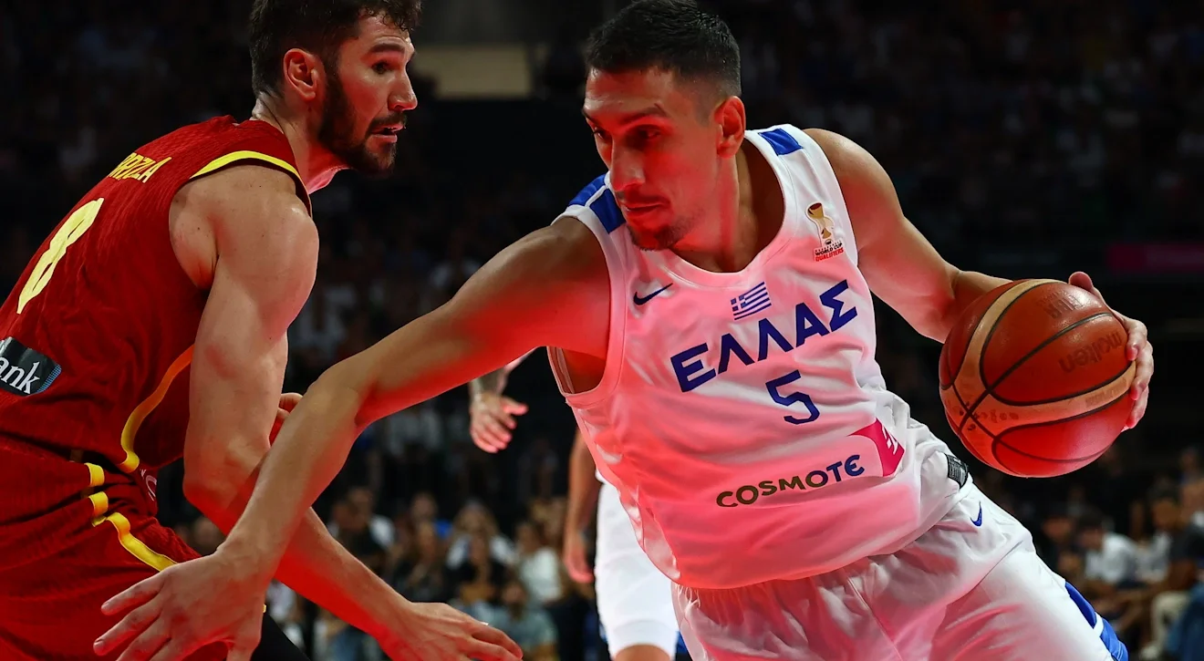 Ο Λαρεντζάκης σε αγώνα της Εθνικής / Φωτογραφία: Intime