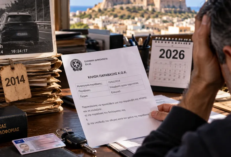 Ηράκλειο: Του ήρθε κλήση της Τροχαίας 12 χρόνια μετά – Τώρα πρέπει να θυμηθεί ποιος οδηγούσε