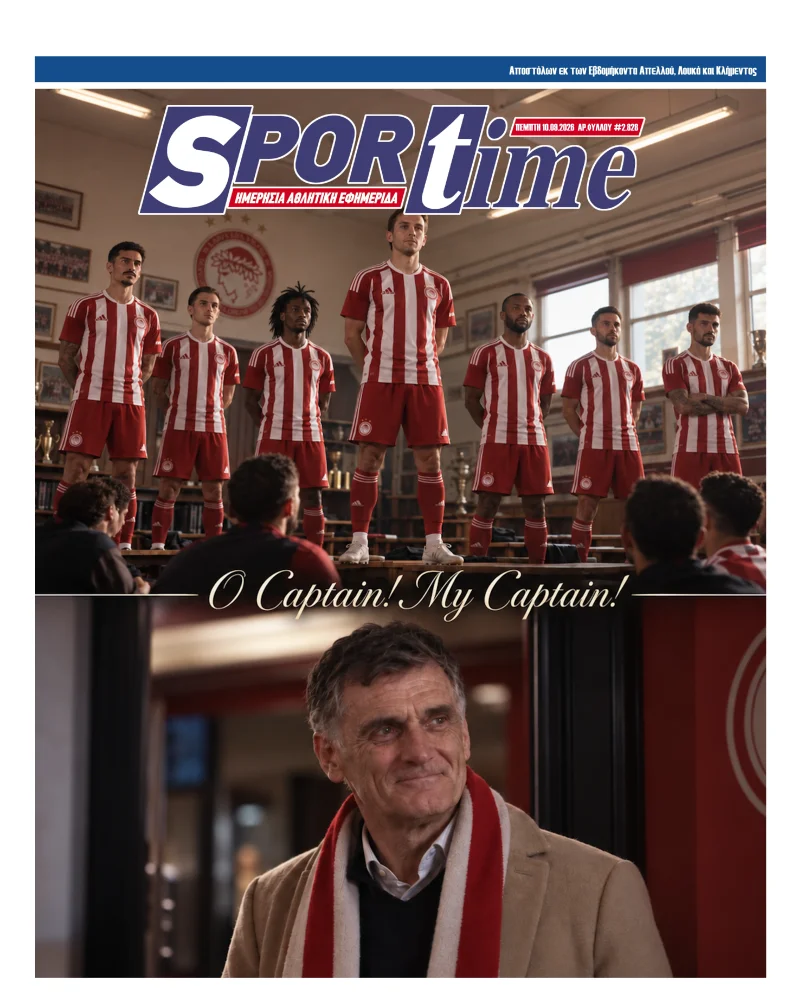 Εξώφυλλο Sportime για την απόλυση του Χοσέ Λουίς Μεντιλίμπαρ.