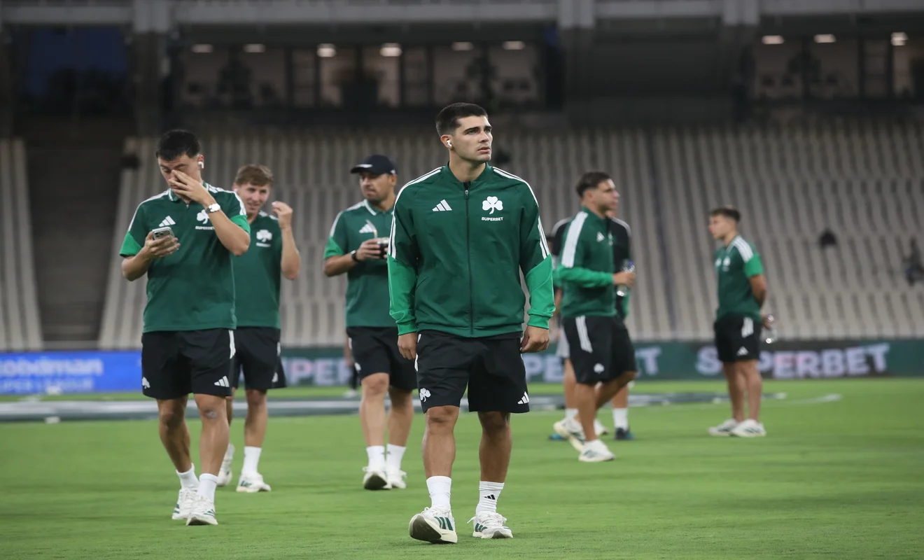 Η βόλτα των παικτών του Παναθηναϊκού στο ΟΑΚΑ πριν το ματς με την Κηφισιά
