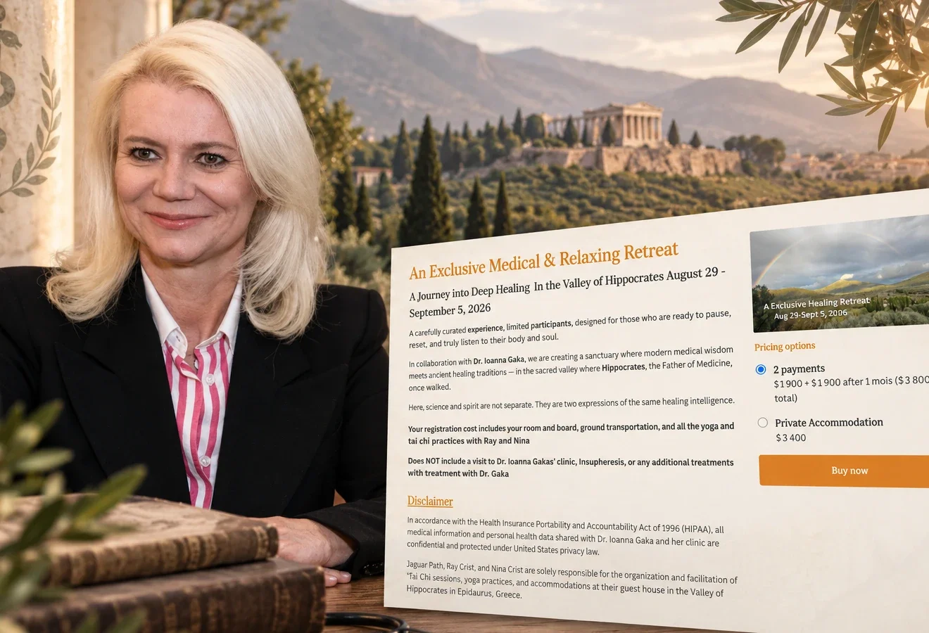 Ιωάννα Γάκα και ιατρικό retreat στην Επίδαυρο