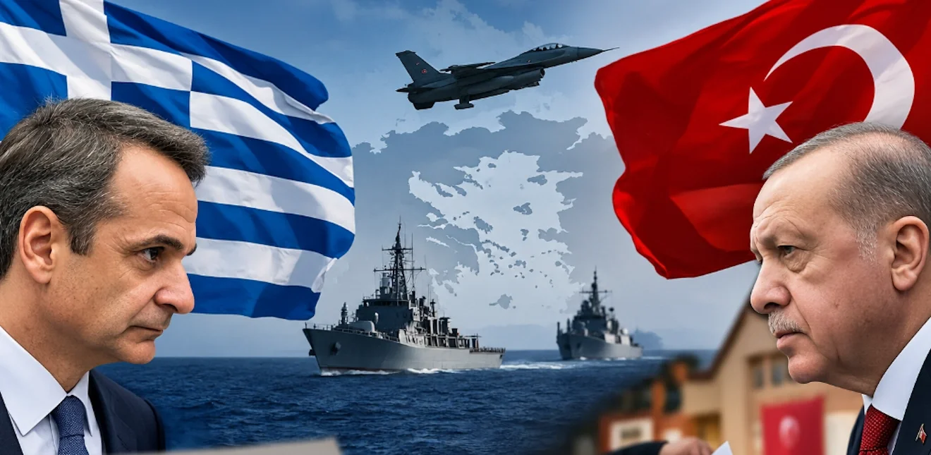 Εικαστικό με την κρίση στα ελληνοτουρκικά