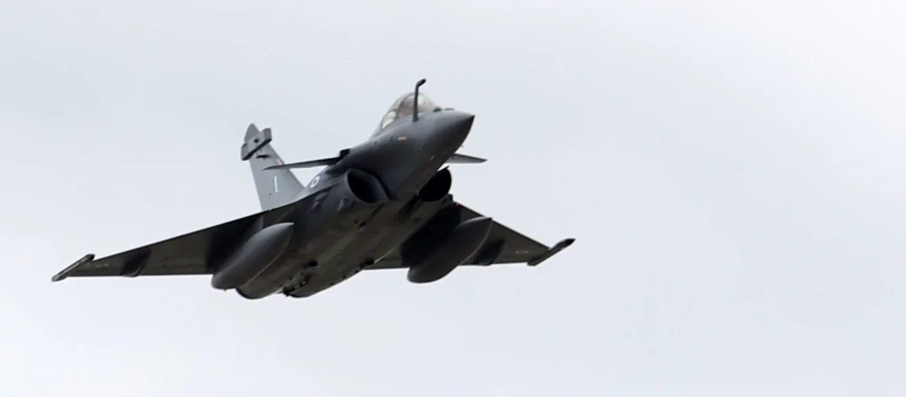 Rafale κατά την διάρκεια επίδειξης / Φωτογραφία: Intime