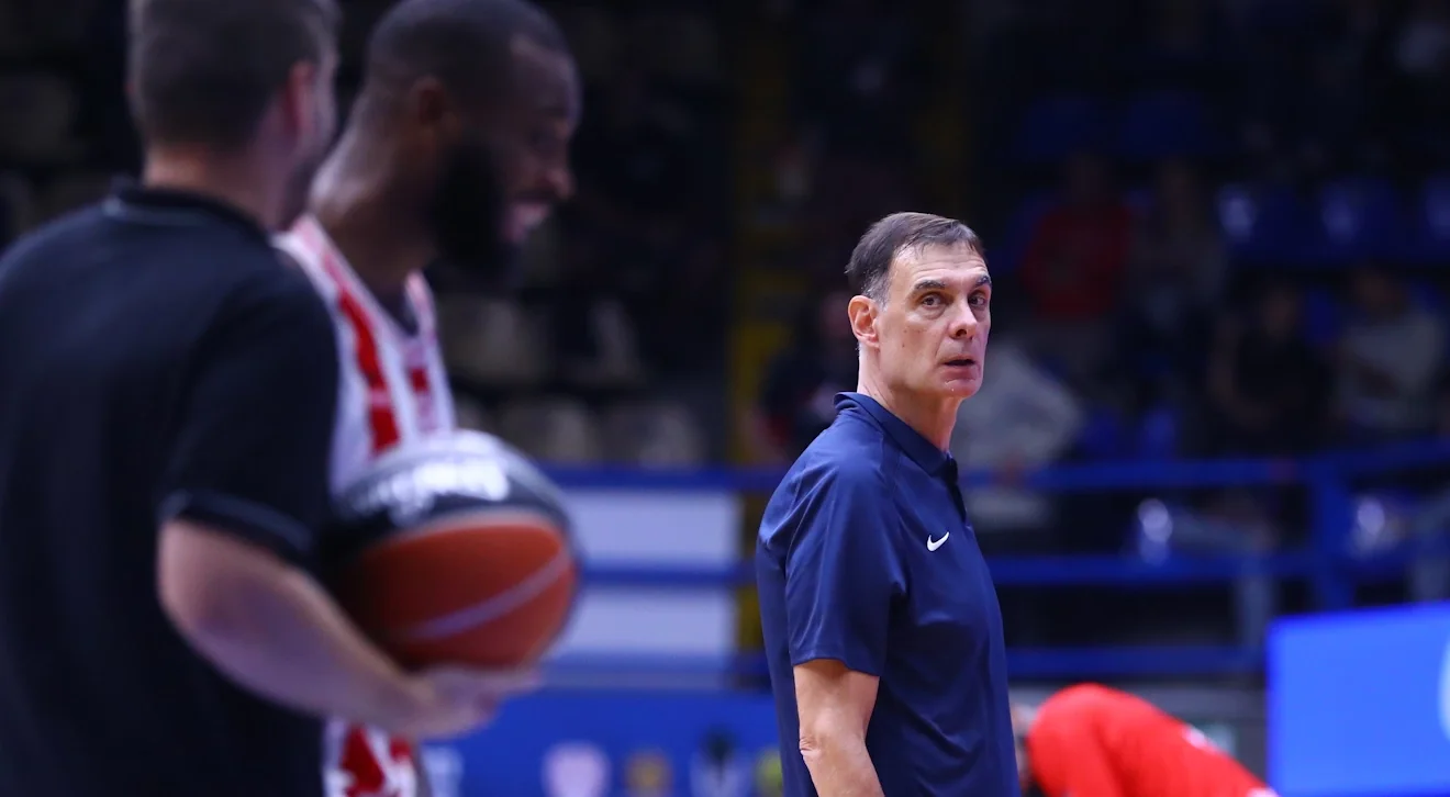 Ο Γιώργος Μπαρτζώκας σε αγώνα του Ολυμπιακού / Φωτογραφία: Intime