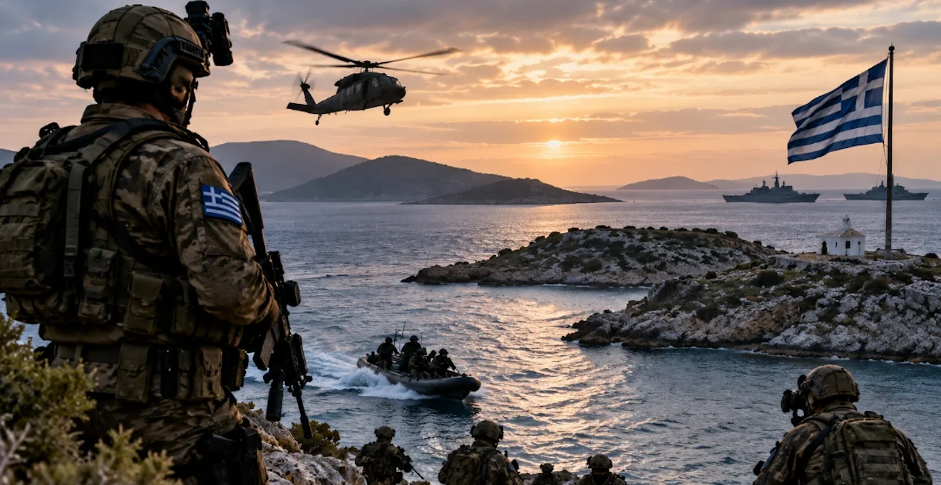 Εικαστικό με την ελληνική άσκηση