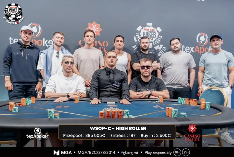 Πόκερ: Λιπέρης και Λεαντζής στο βάθρο του WSOPC Malta