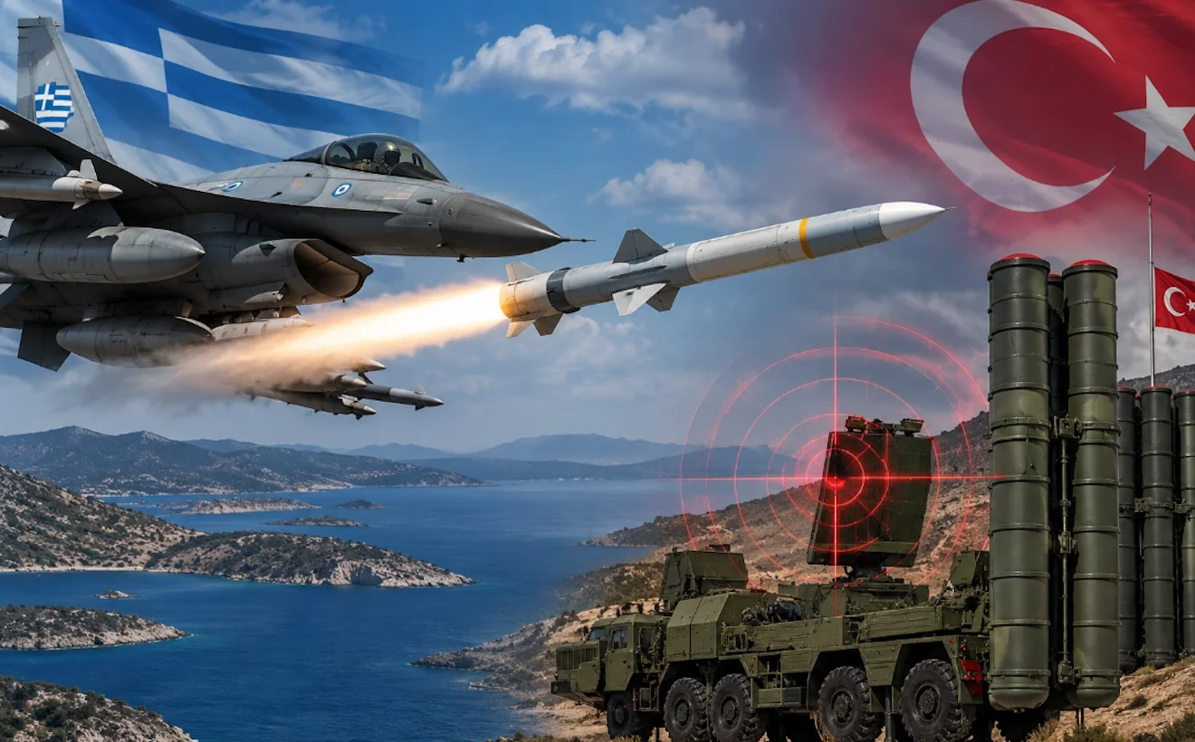 Εικαστικό με τους S-400 Ελλάδ και Τουρκία / Φωτογραφία: Intime