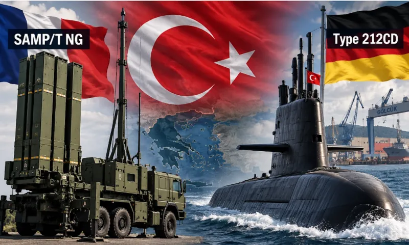 Τουρκία: Θέλει SAMP/T NG και Type 212CD με μεταφορά τεχνογνωσίας και ναυπήγηση στο Γκιόλτσουκ
