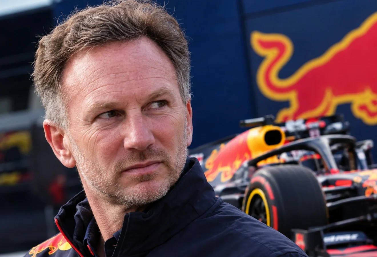 Ο Κρίστιαν Χόρνερ κατά τη θητεία του στη Red Bull Racing. (AI generated)