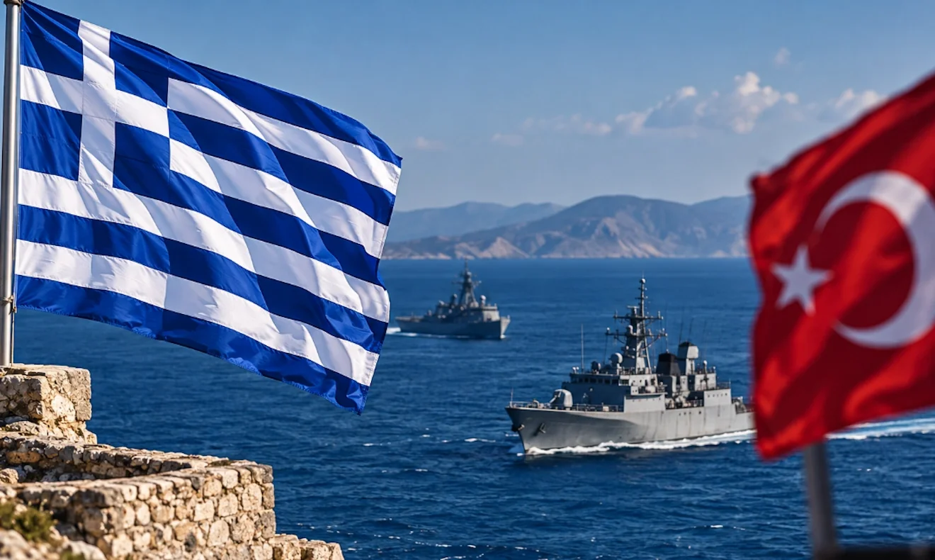 Εικαστικό με νησιά και πλοία