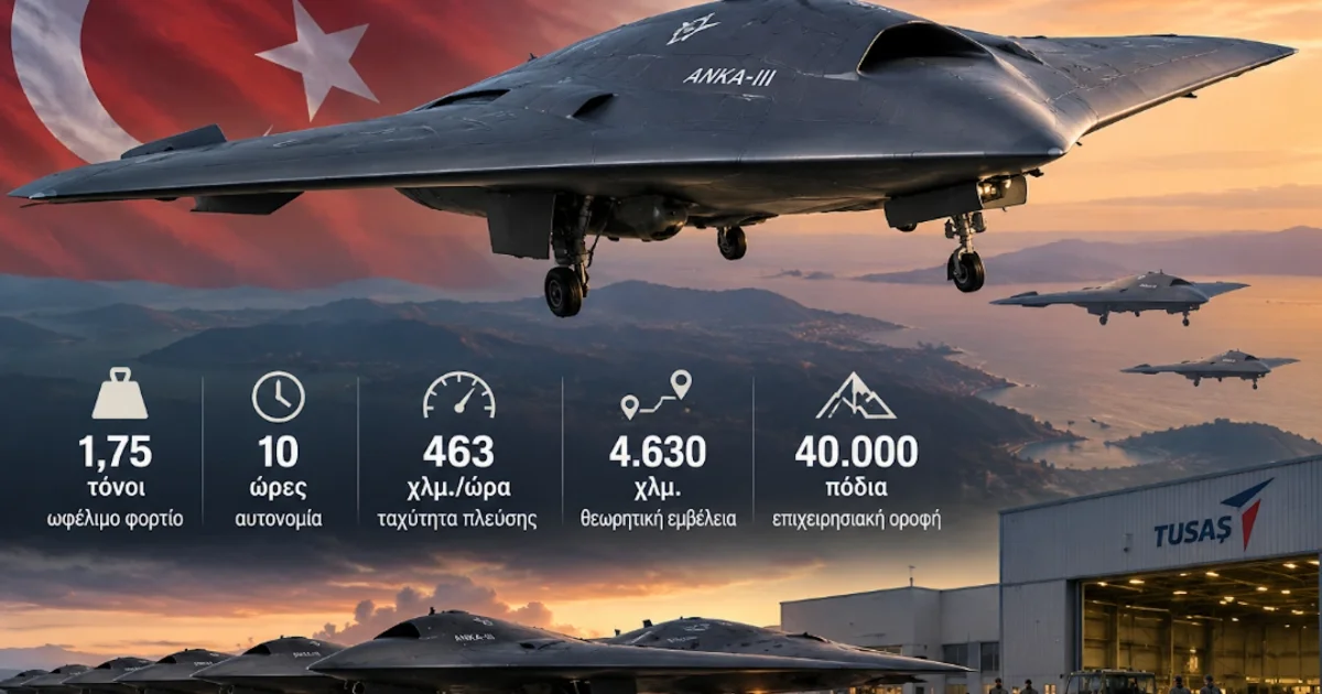 Τουρκία: Παραγγελία 80 stealth drones ANKA-III | Αθλητικά στο LivePress.gr