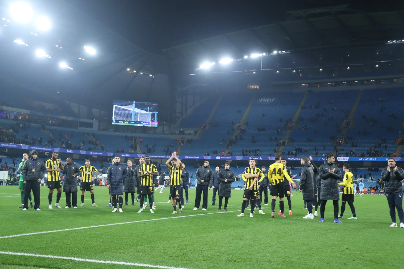 ΜΑΝΤΣΕΣΤΕΡ ΣΙΤΙ - ΑΕΚ ΤΣΑΜΠΙΟΝΣ ΛΙΓΚ 2026-2027 MANCHESTER CITY - AEK CHAMPIONS LEAGUE 2026-2027 INTIME SPORTS / ΚΑΜΣΗΣ ΔΗΜΟΣΘΕΝΗΣ