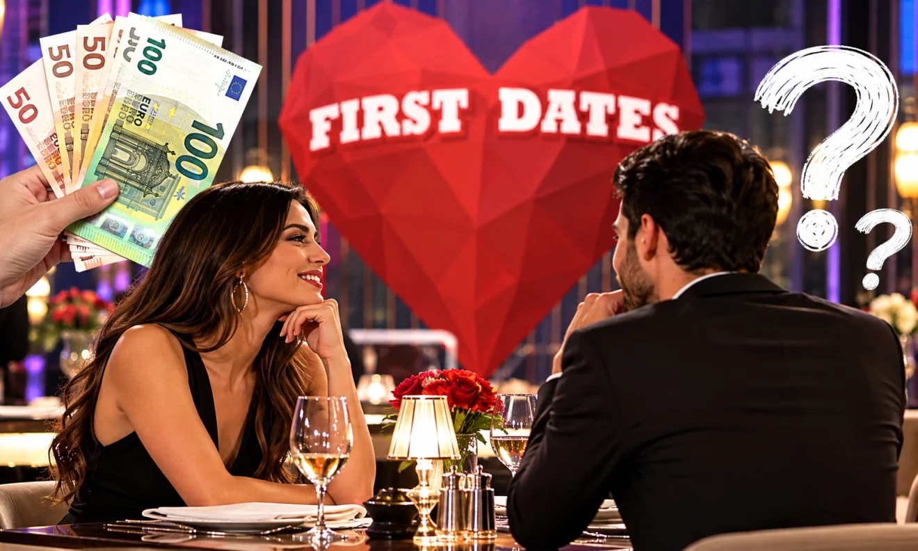 First Dates: Ο έρωτας, τα ραντεβού και το ερώτημα για τις αμοιβές των συμμετεχόντων στο δημοφιλές τηλεοπτικό πρόγραμμα. Πηγή: Sportime.gr