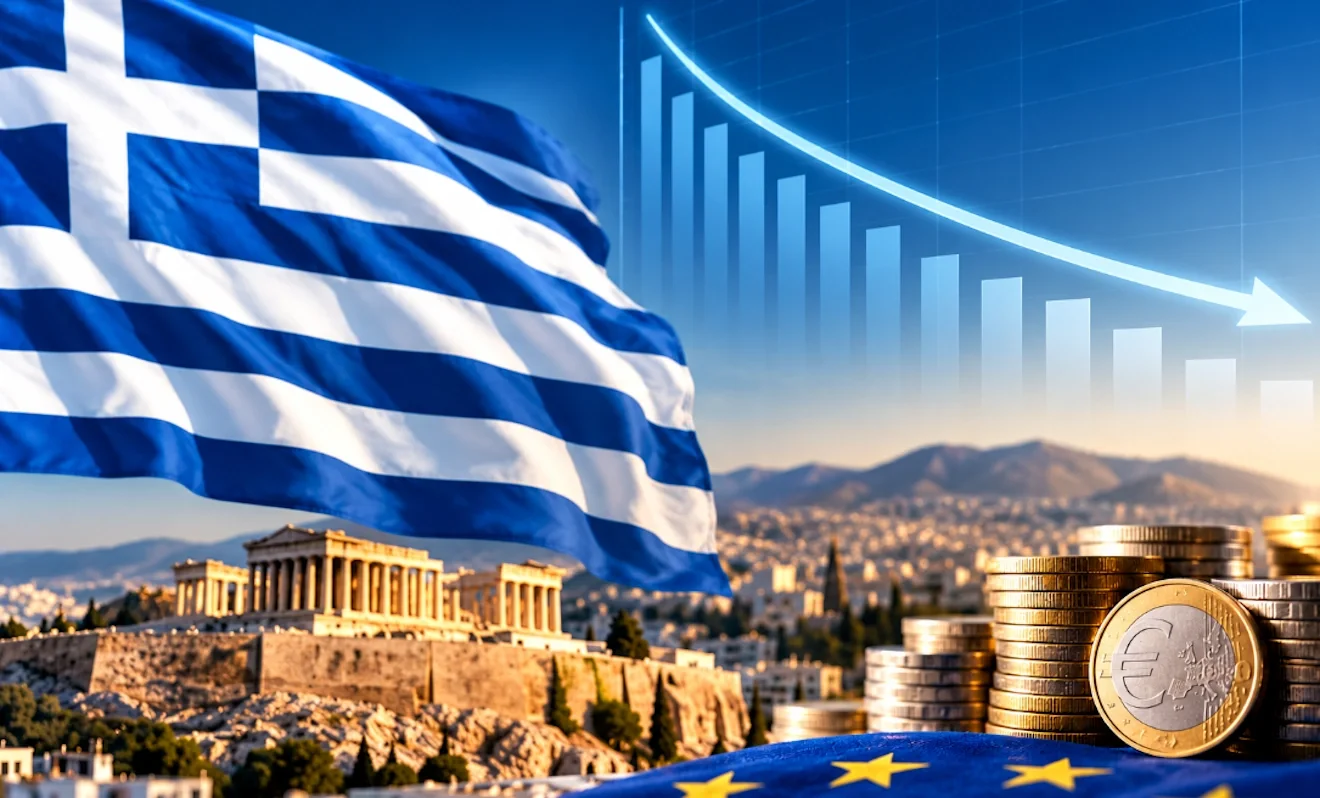 Εικαστικό για την Ελλάδα και το χρέος της Αθήνας