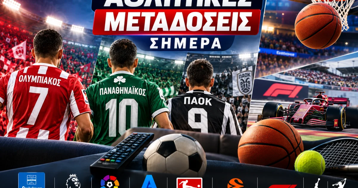 Αθλητικές μεταδόσεις σήμερα (25/10): Αγώνες και κανάλια | Αθλητικά στο LivePress.gr