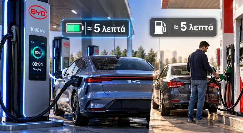 BYD: Η Κίνα φέρνει φόρτιση ηλεκτρικού αυτοκινήτου τόσο γρήγορη όσο ο ανεφοδιασμός με βενζίνη