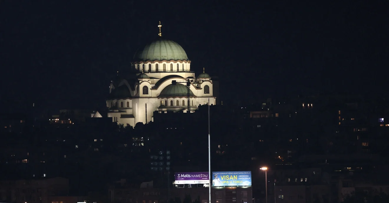 Ο ναός του Αγίου Σάββα στη Σερβία / Φωογραφία: Intime