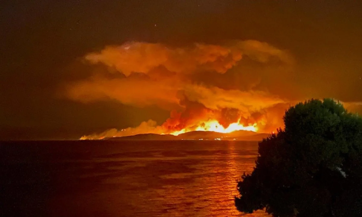 Ο Χαρδαλιάς δεν έρχεται στην Εύβοια και ο Σκέρτσος μετράει 74 αεροπλάνα