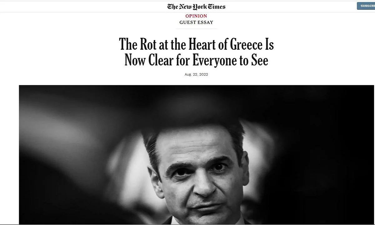 Το άρθρο των New York Times σχετικά με την κατάσταση στην Ελλάδα θα έπρεπε πρωτίστως να διαβαστεί κι ακολούθως να σχολιαστεί