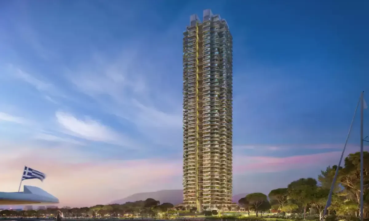 Ένας φαραωνικός ουρανοξύστης... Jenga χτίστηκε πάνω σε ξεπουλημένη δημόσια γη για να θυμίζει ποιοι βρίσκονται στο «ρετιρέ» της εξουσίας.