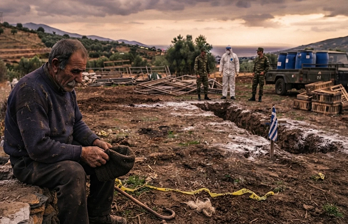 Ο στρατός στην υπηρεσία του αφανισμού της κτηνοτροφίας στη Λέσβο