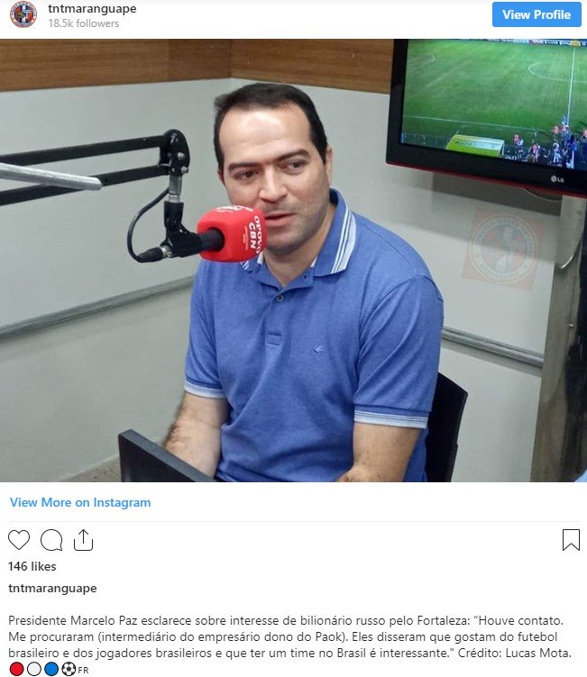 «Στη Βραζιλία για την αγορά της Φορταλέζα ο Γιώργος Σαββίδης»